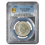 1936 Bridgeport Centennial Half Commem MS-66 PCGS