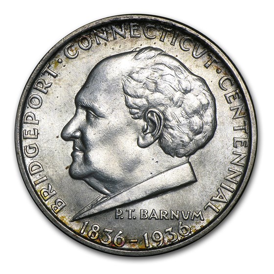 1936 Bridgeport, Connecticut Centennial Half Dollar BU 1936 Bridgeport, Connecticut Centennial Half Dollar BU