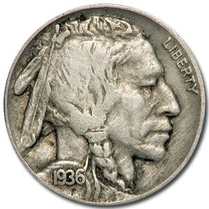 1936 Buffalo Nickel Good+