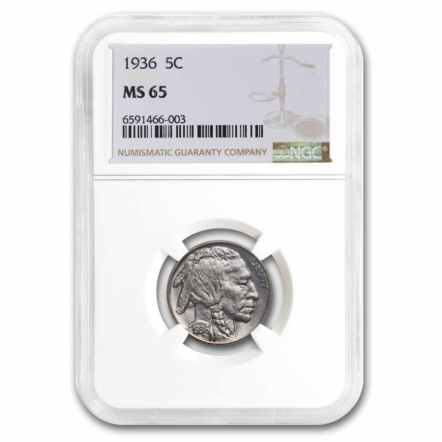 1936 Buffalo Nickel MS-65 NGC