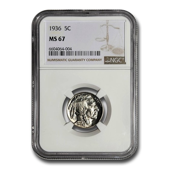 1936 Buffalo Nickel MS-67 NGC 1936 Buffalo Nickel MS-67 NGC