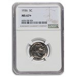 1936 Buffalo Nickel MS-67+ NGC