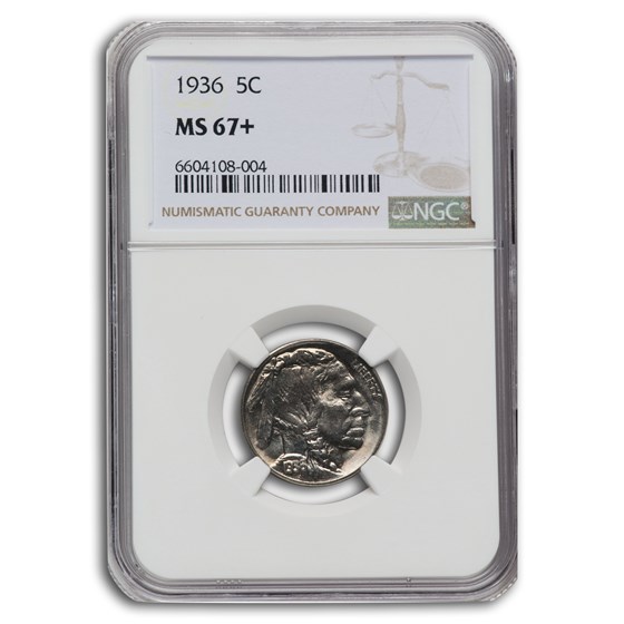 1936 Buffalo Nickel MS-67+ NGC 1936 Buffalo Nickel MS-67+ NGC