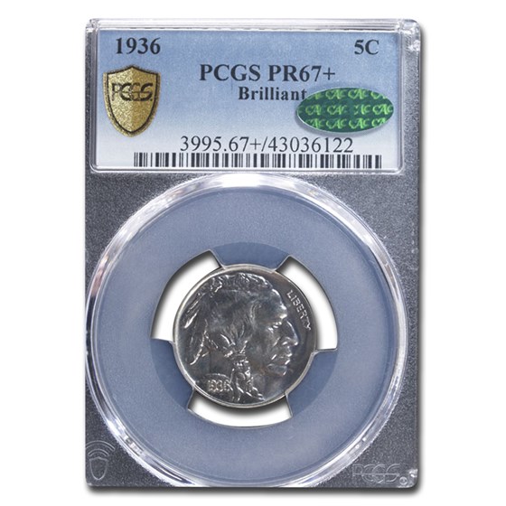 1936 Buffalo Nickel MS-67+ PCGS CAC 1936 Buffalo Nickel MS-67+ PCGS CAC