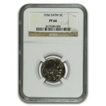 1936 Buffalo Nickel PF-66 NGC (Satin)