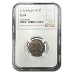 1936 Buffalo Nickel PF-67 NGC (Brilliant)