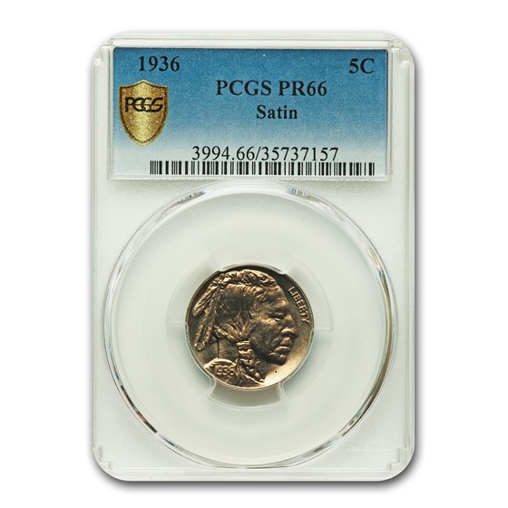 1936 Buffalo Nickel PR-66 PCGS (Satin) 1936 Buffalo Nickel PR-66 PCGS (Satin)
