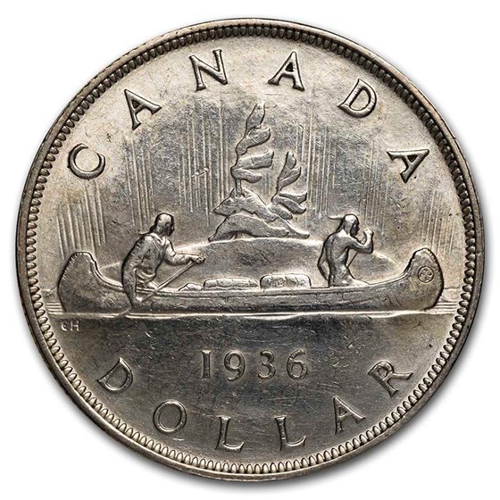 1936 Canada Silver Dollar George V AU (Details) 1936 Canada Silver Dollar George V AU (Details)
