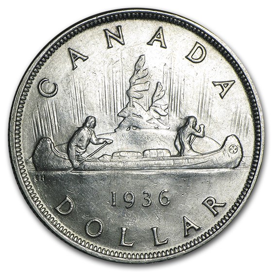 1936 Canada Silver Dollar George V BU 1936 Canada Silver Dollar George V BU