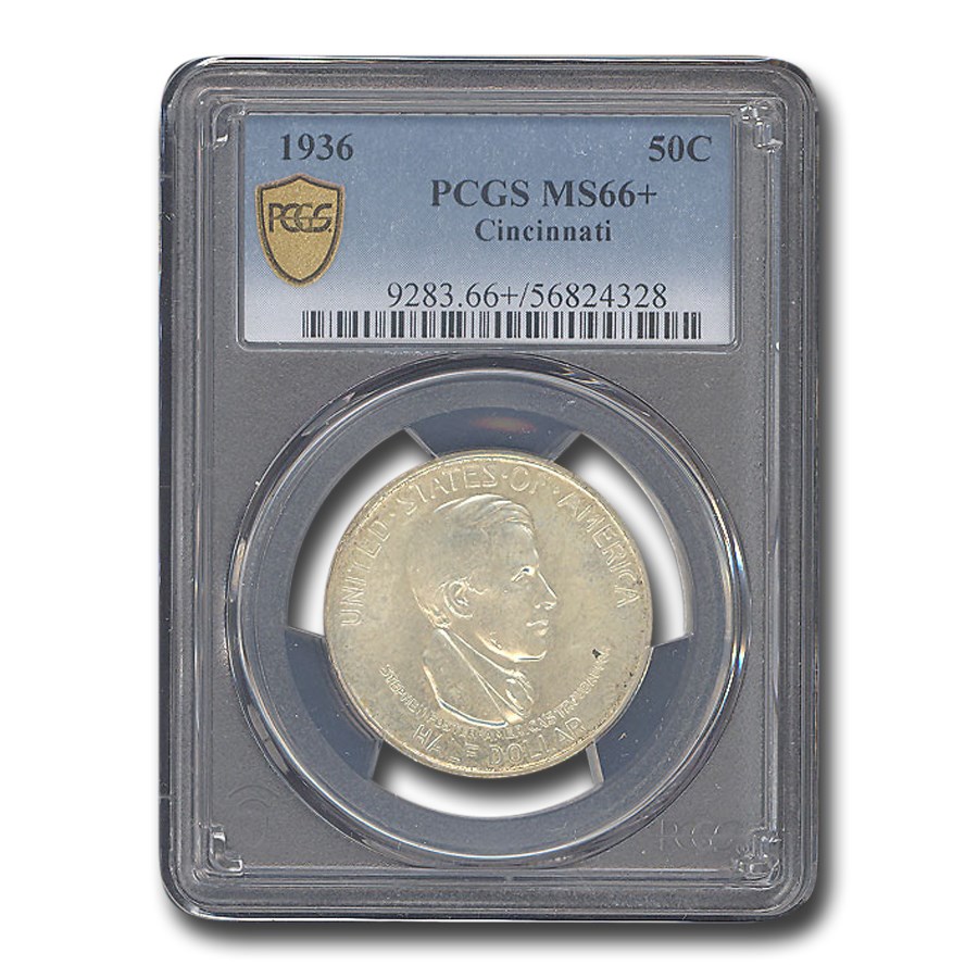 1936 Cincinnati Half Dollar Commem MS-66+ PCGS