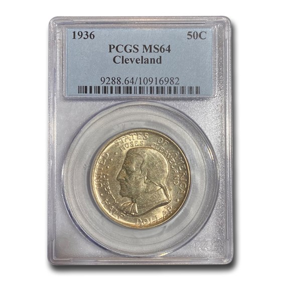 1936 Cleveland/Great Lakes Exposition Half MS-64 PCGS 1936 Cleveland/Great Lakes Exposition Half MS-64 PCGS