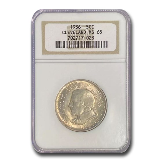1936 Cleveland/Great Lakes Half Dollar MS-65 NGC 1936 Cleveland/Great Lakes Half Dollar MS-65 NGC