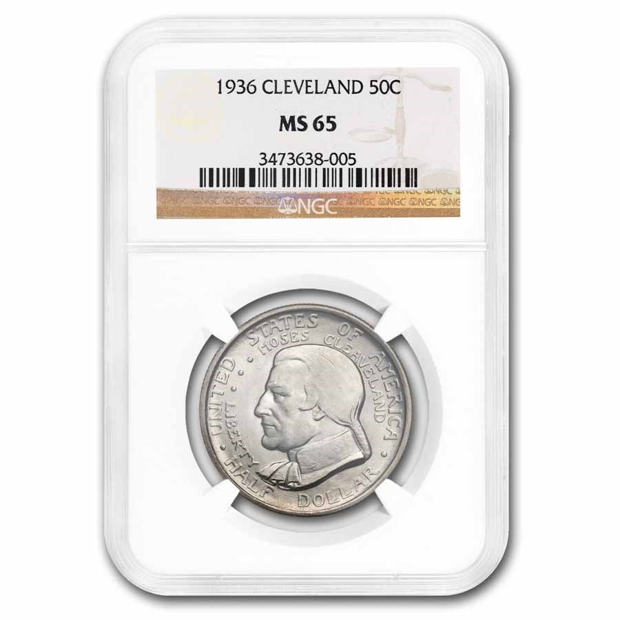 1936 Cleveland/Great Lakes Half Dollar MS-65 NGC