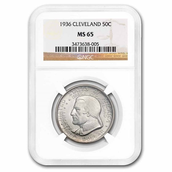 1936 Cleveland/Great Lakes Half Dollar MS-65 NGC 1936 Cleveland/Great Lakes Half Dollar MS-65 NGC