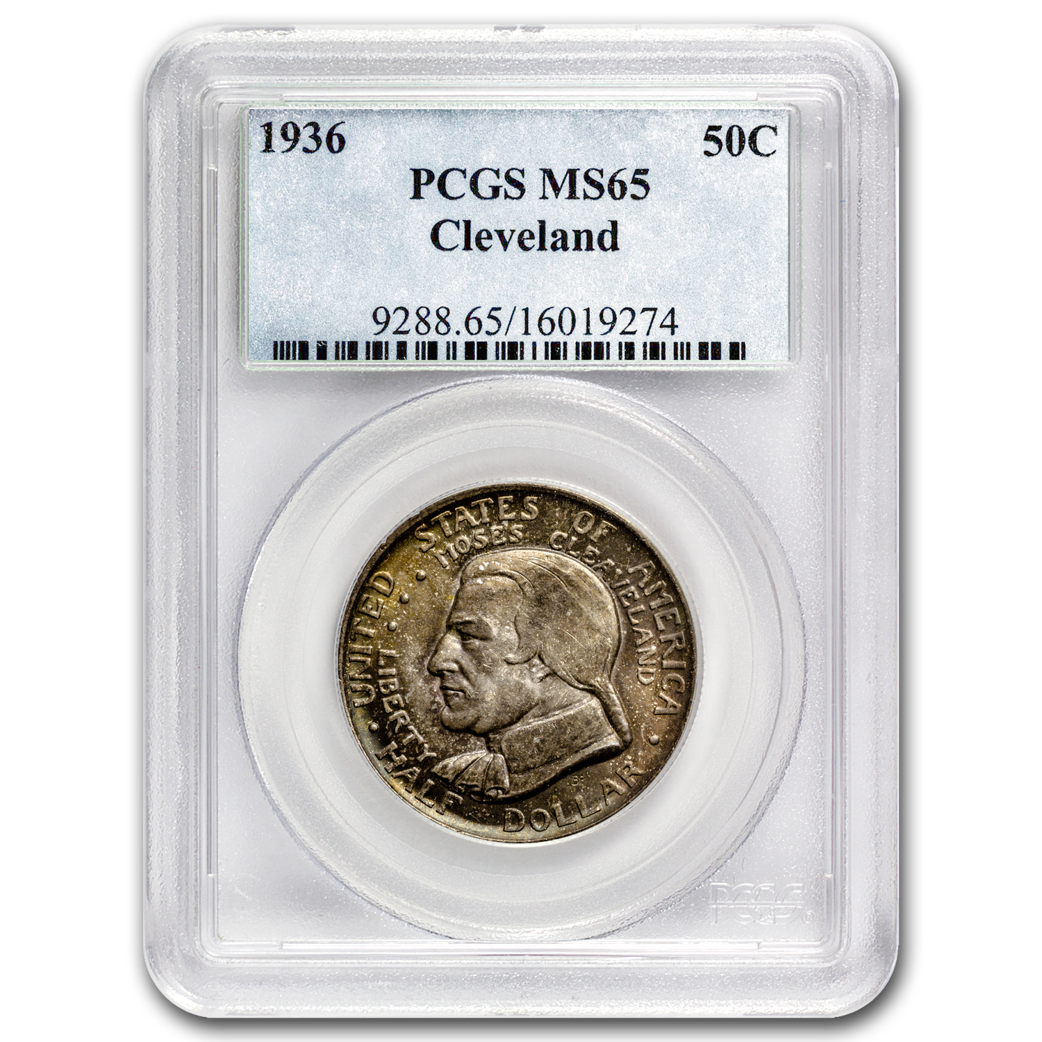 Buy 1936 Cleveland/Great Lakes Half Dollar MS-65 PCGS (Toned) | APMEX