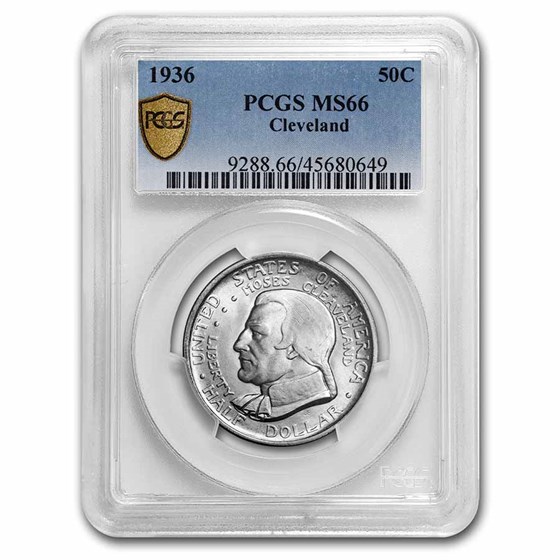 1936 Cleveland/Great Lakes Half Dollar MS-66 PCGS 1936 Cleveland/Great Lakes Half Dollar MS-66 PCGS