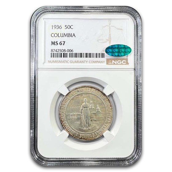 1936 Columbia, SC Commemorative Half Dollar MS-67 NGC CAC