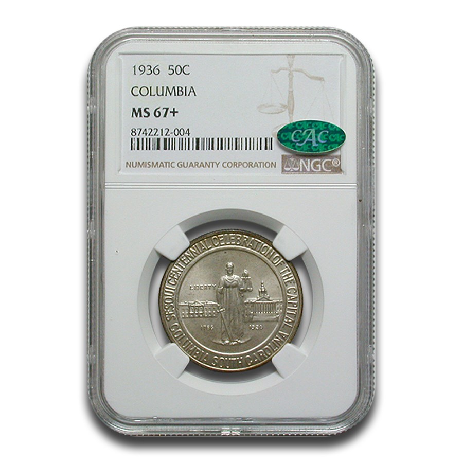 1936 Columbia, SC Commemorative Half Dollar MS-67+ NGC CAC