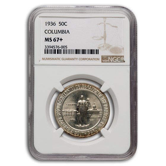1936 Columbia, SC Commemorative Half Dollar MS-67+ NGC 1936 Columbia, SC Commemorative Half Dollar MS-67+ NGC