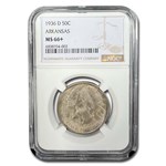 1936-D Arkansas Centennial Commemorative Half Dollar MS-66+ NGC