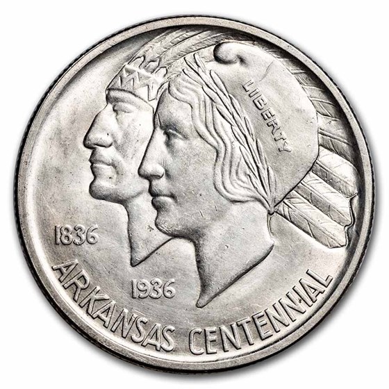 1936-D Arkansas Centennial Half AU 1936-D Arkansas Centennial Half AU