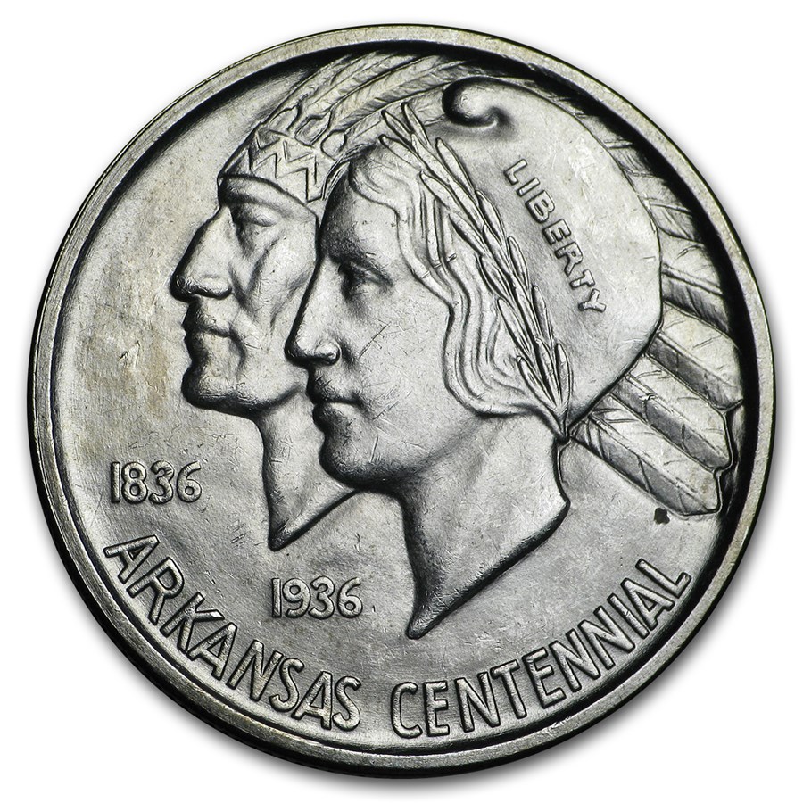 1936-D Arkansas Centennial Half Dollar Commemorative BU