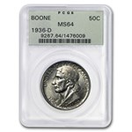 1936-D Boone Half Dollar Commem MS-64 PCGS