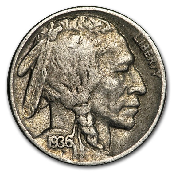 1936-D Buffalo Nickel Good+