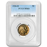 1936-D Buffalo Nickel MS-64 PCGS