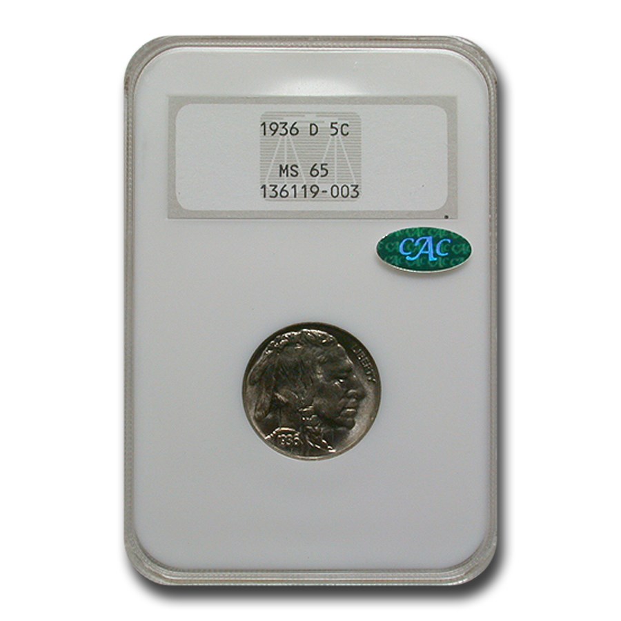 1936-D Buffalo Nickel MS-65 NGC CAC