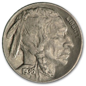 1936-D Buffalo Nickel XF