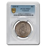 1936-D Cincinnati Half Dollar Commemorative MS-67 PCGS