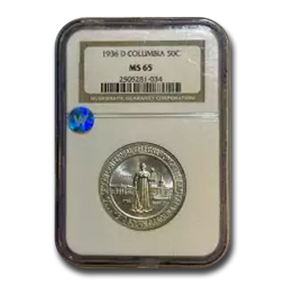 1936-D Columbia, SC Commemorative Half Dollar MS-65 NGC 1936-D Columbia, SC Commemorative Half Dollar MS-65 NGC