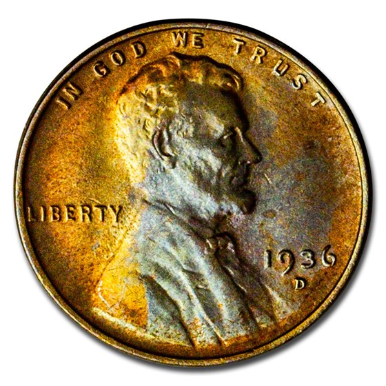 1936-D Lincoln Cent BU (Brown) 1936-D Lincoln Cent BU (Brown)