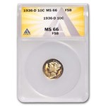1936-D Mercury Dime MS-66 ANACS (FSB)