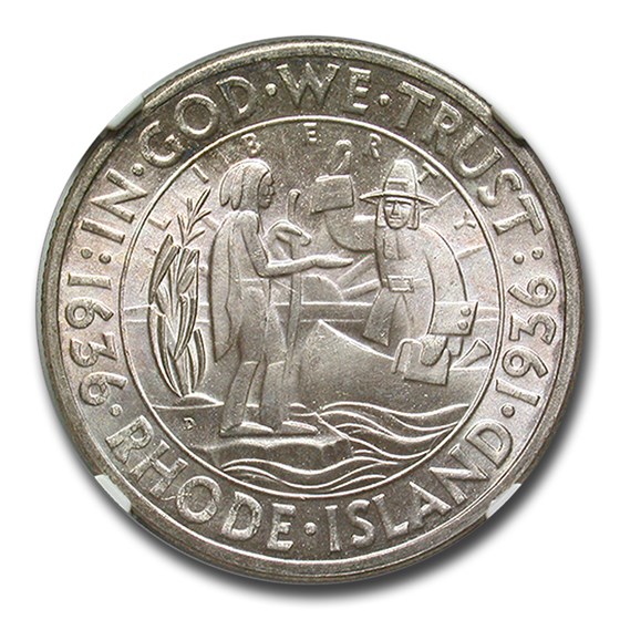 1936-D Rhode Island Half Dollar MS-65 NGC 1936-D Rhode Island Half Dollar MS-65 NGC
