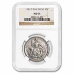 1936-D San Diego Exposition Half Dollar MS-64 NGC