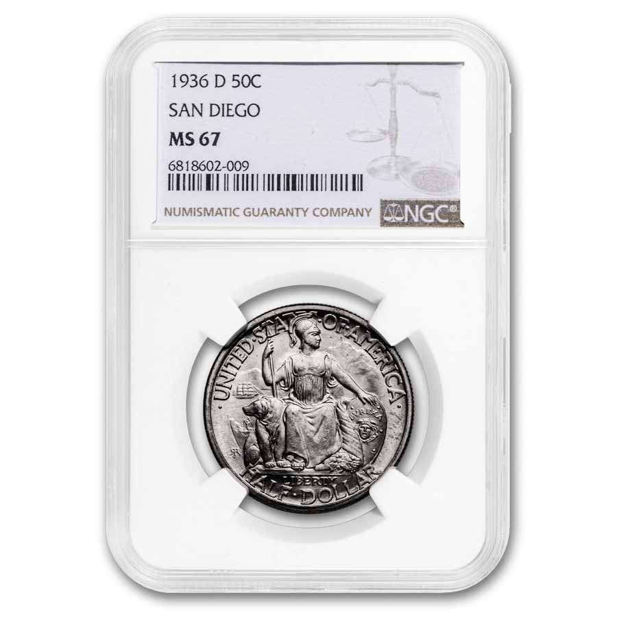 Buy 1936-D San Diego Exposition Half Dollar MS-67 NGC | APMEX