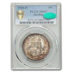 1936-D San Diego Half Dollar MS-67 PCGS CAC