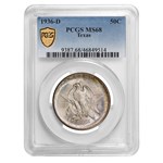 1936-D Texas Independence Centennial Half Dollar MS-68 PCGS