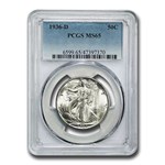 1936-D Walking Liberty Half Dollar MS-65 PCGS