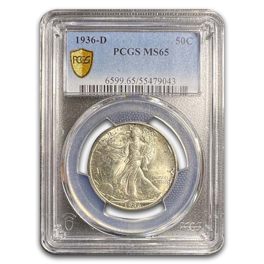 1936-D Walking Liberty Half Dollar MS-65 PCGS