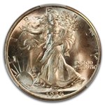 1936-D Walking Liberty Half Dollar MS-66+ CACG