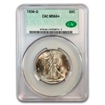1936-D Walking Liberty Half Dollar MS-66+ CACG