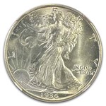 1936-D Walking Liberty Half Dollar MS-66+ NGC