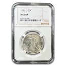 1936-D Walking Liberty Half Dollar MS-66+ NGC