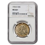 1936-D Walking Liberty Half Dollar MS-66+ NGC