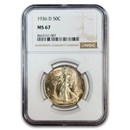 1936-D Walking Liberty Half Dollar MS-67 NGC