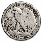 1936-D Walking Liberty Halves 20-Coin Roll Avg Circ