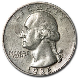 1936-D Washington Quarter AU 1936-D Washington Quarter AU